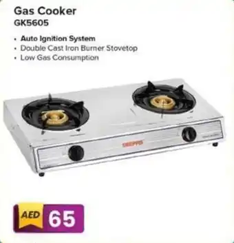 Grand Hyper Market Geepas Gas Cooker GK5605 offer