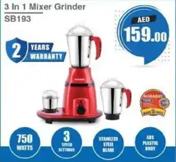 Grand Hyper Market 3 In 1 Mixer Grinder SB193 offer