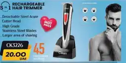 Grand Hyper Market Rechargeable 5 in 1 hair trimmer CK3226 offer