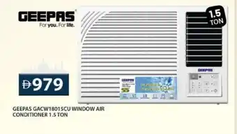 Grand Hyper Market Geepas GACW18015CU window air conditioner 1.5 ton offer