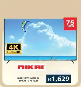Grand Hyper Market Nikai UHD75 4K UHD smart TV offer