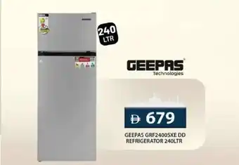 Grand Hyper Market Geepas GRF2400SXE DD refrigerator offer