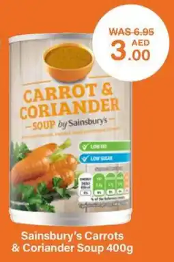 Choithrams Sainsbury's Carrots & Coriander Soup offer