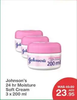 Choithrams Johnson's 24 hr Moisture Soft Cream offer