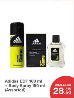 Choithrams Adidas EDT + Body Spray Assorted offer