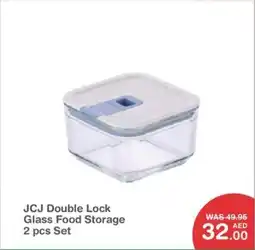 Choithrams JCJ Double Lock Glass Food Storage 2 pcs Set offer