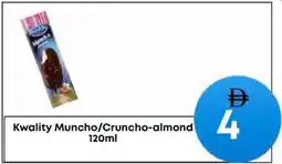 West Zone Supermarket Kwality Muncho/Cruncho-almond offer