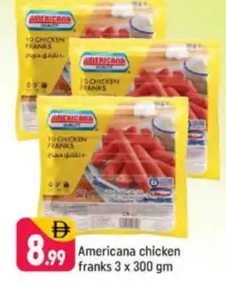 Shaklan AMERICANA Chicken Franks offer