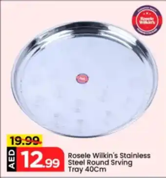 Mark & Save Rosele Wilkin's Stainless Steel Round Srving Tray offer