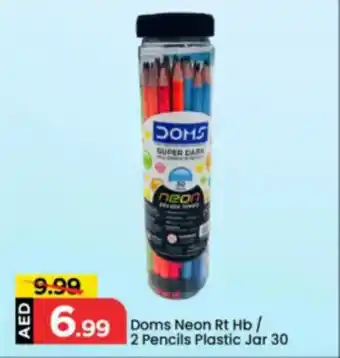 Mark & Save Doms Neon RT HB 2 Pencils Plastic Jar 30 offer