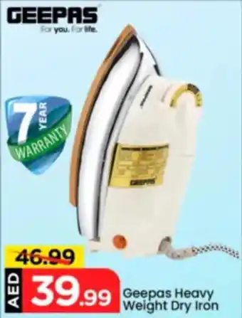 Mark & Save Geepas heavy weight dry iron offer