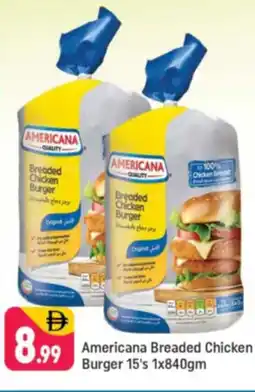Shaklan Americana breaded chicken burger offer