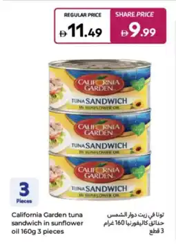 Carrefour California Garden tuna sandwich in sunflower oil offer