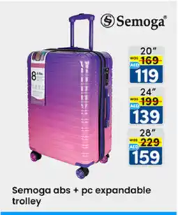 KM Trading Semoga abs + pc expandable trolley offer