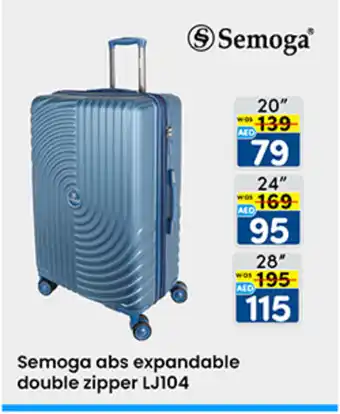 KM Trading Semoga abs expandable double zipper LJ104 offer