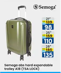 KM Trading Semoga abs hard expandable trolley A18 offer