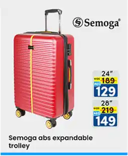 KM Trading Semoga abs expandable trolley offer