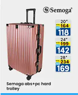 KM Trading Semoga abs+pc hard trolley offer
