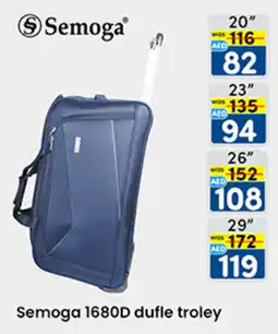 KM Trading Semoga 1680D dufle troley offer