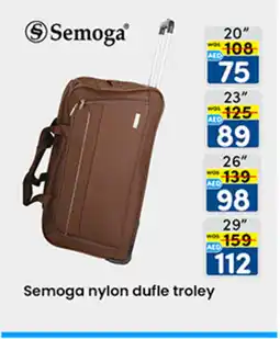 KM Trading Semoga nylon dufle troley offer