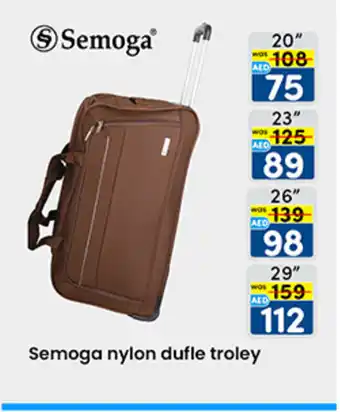 KM Trading Semoga nylon dufle troley offer