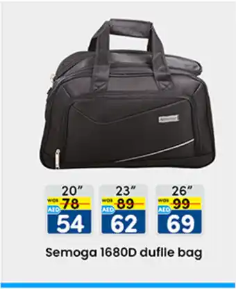 KM Trading Semoga 1680D duflle bag offer