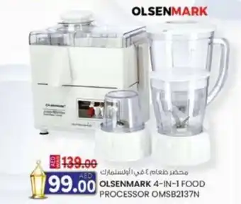 KM Trading Olsenmark 4-in-1 food processor OMSB2137N offer