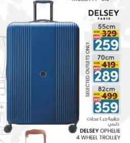 KM Trading Delsey ophelie 4 wheel trolley offer