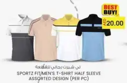 KM Trading Sportz fit men's T-shirt half sleeve offer