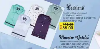 KM Trading Yorkland men's shirt full sleeve offer