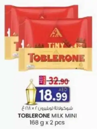 KM Trading Toblerone milk mini offer