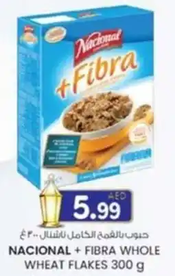 KM Trading Nacional + fibra whole wheat flakes offer