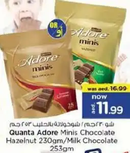 Nesto Quanta adore minis chocolate hazelnut /milk chocolate offer