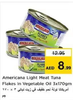 Nesto Americana light meat tuna flakes in vegetable oil offer