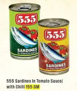 West Zone Supermarket 555 Sardines In Tomato Sauce with Chilli offer