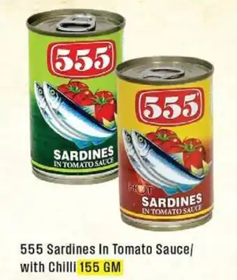 West Zone Supermarket 555 Sardines In Tomato Sauce with Chilli offer