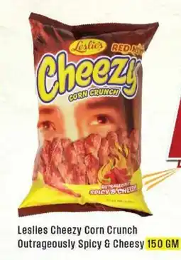 West Zone Supermarket Leslies Cheezy Corn Crunch Outrageously Spicy & Cheesy offer