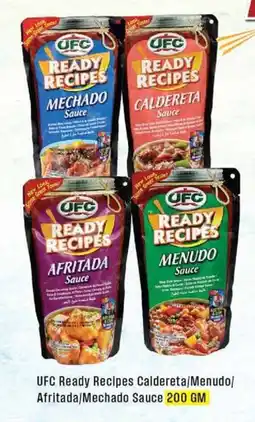 West Zone Supermarket UFC Ready Recipes Caldereta Menudo Afritada Mechado Sauce offer