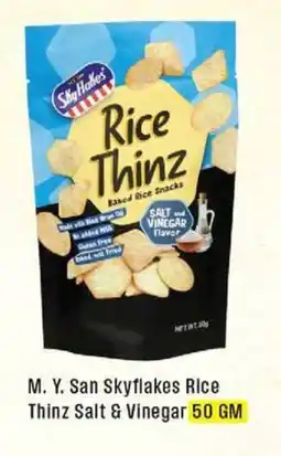 West Zone Supermarket M. Y. San Skyflakes Rice Thinz Salt & Vinegar offer