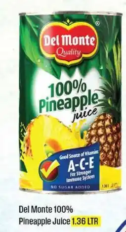 West Zone Supermarket Del Monte 100% Pineapple Juice offer