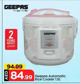Mark & Save GEEPAS Rice Cooker offer