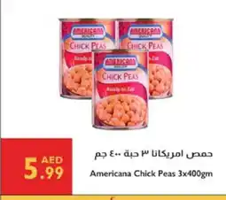 Istanbul Supermarket AMERICANA Chick Peas offer