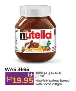 Lulu Hypermarket NUTELLA Chocolate Spread offer