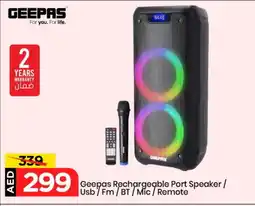 Mark & Save GEEPAS Speaker offer