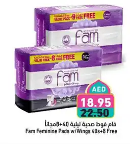 Aswaq Ramez Fam Feminine Pads w/Wings offer
