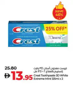 Lulu Hypermarket CREST Toothpaste offer