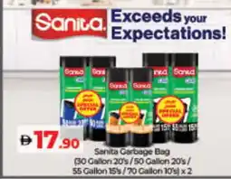 Lulu Hypermarket SANITA Garbage / Trash Bags offer