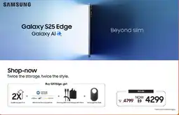 Eros Samsung Galaxy S25 Edge Galaxy Al offer
