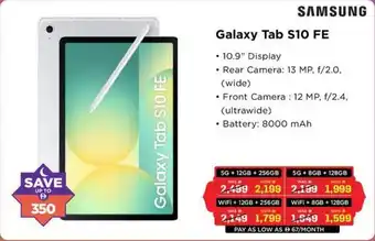 Eros Samsung Galaxy Tab S10 FE offer