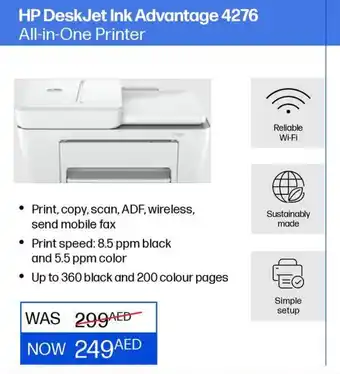 Eros HP DeskJet Ink Advantage 4276 All-in-One Printer offer
